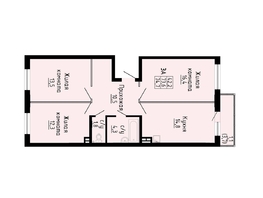 Продается 3-комнатная квартира ЖК Матрешкин двор, дом 2, 73.1 м², 8790000 рублей