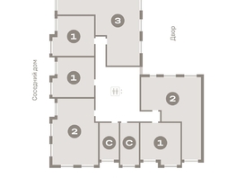 Продается 2-комнатная квартира ЖК Пшеница, дом 2.1, 79.7 м², 10590000 рублей
