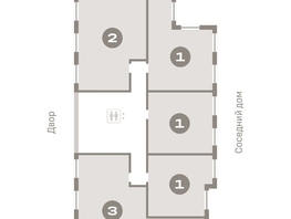 Продается 1-комнатная квартира ЖК Пшеница, дом 2.1, 50.38 м², 7000000 рублей