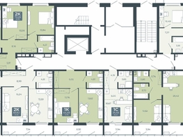 Продается 2-комнатная квартира ЖК Дом в Мичуринском, корпус 2.3, 69.82 м², 6869960 рублей