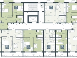 Продается 1-комнатная квартира ЖК Дом в Мичуринском, корпус 2.3, 44.4 м², 4562340 рублей