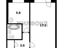 Продается 1-комнатная квартира Челюскинцев ул, 29.7 м², 4670000 рублей