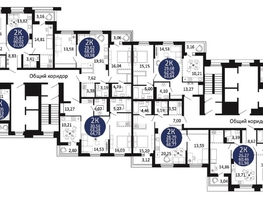 Продается 2-комнатная квартира ЖК Первый на Рябиновой, 61.98 м², 7812700 рублей