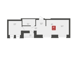Продается 2-комнатная квартира ЖК Промышленная 7, 39.45 м², 6861860 рублей