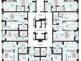 Продается 3-комнатная квартира ЖК Одоевский, дом 3, 73 м², 7894800 рублей