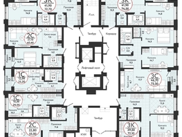 Продается 3-комнатная квартира ЖК Одоевский, дом 3, 74.5 м², 7875500 рублей
