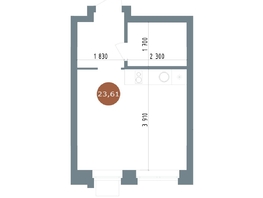 Продается Студия ЖК 19/56 Кварталы Телецентра, сек 6, 23.61 м², 4850000 рублей