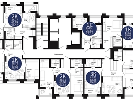 Продается 2-комнатная квартира ЖК Первый на Рябиновой, 63.47  м², 8303815 рублей