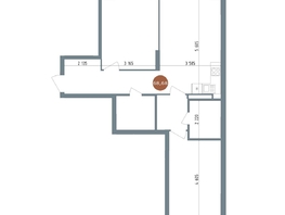 Продается 3-комнатная квартира ЖК 19/56 Кварталы Телецентра, сек 5, 68.68  м², 10390000 рублей
