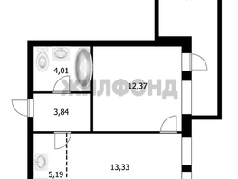 Продается 2-комнатная квартира 3-й микрорайон, 39  м², 5400000 рублей