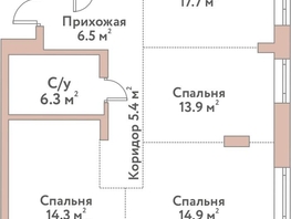 Продается 4-комнатная квартира ЖК Флора и Фауна, 18а, 83.1  м&sup2;, 20650000 рублей