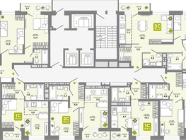 Продается 3-комнатная квартира ЖК Счастливый квартал, дом 2, 68.6 м², 9690000 рублей