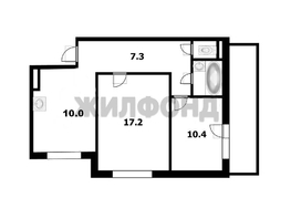 Продается 2-комнатная квартира Троллейная ул, 55.6 м², 5800000 рублей