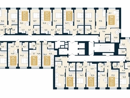 Продается 2-комнатная квартира ЖК Первый на Есенина, дом 3, 55.7 м², 8702600 рублей