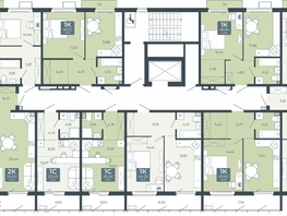 Продается 1-комнатная квартира ЖК Дом в Мичуринском, корпус 2.3, 55.42 м², 5695810 рублей