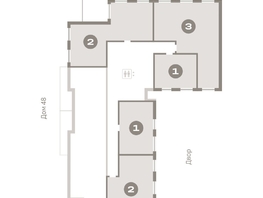Продается 2-комнатная квартира ЖК Европейский берег, дом 49, 59.03 м², 12320000 рублей
