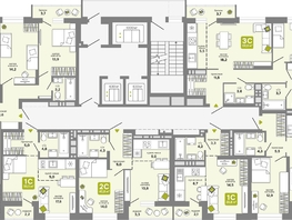 Продается 3-комнатная квартира ЖК Счастливый квартал, дом 2, 68.6 м², 9590000 рублей