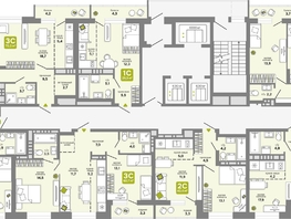 Продается 2-комнатная квартира ЖК Счастливый квартал, дом 2, 46.9  м², 7290000 рублей