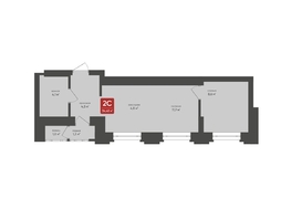 Продается 2-комнатная квартира ЖК Промышленная 7, 34.45 м², 6767460 рублей