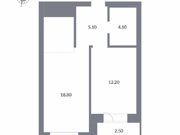 Продается 2-комнатная квартира ЖК Державина, 50, 42.7 м², 10900000 рублей
