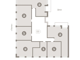 Продается 2-комнатная квартира ЖК Европейский берег, дом 48, 95.06  м², 15250000 рублей