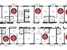 Продается 1-комнатная квартира ЖК Скандинавские кварталы, дом 1, 40.95 м², 5582000 рублей
