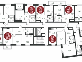 Продается 1-комнатная квартира ЖК Скандинавские кварталы, дом 1, 41 м², 6220600 рублей