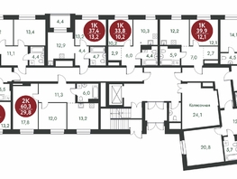 Продается 2-комнатная квартира ЖК Скандинавские кварталы, дом 1, 63.15 м², 8462000 рублей