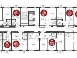 Продается 1-комнатная квартира ЖК Скандинавские кварталы, дом 1, 60.85 м², 8131900 рублей
