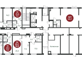 Продается 2-комнатная квартира ЖК Скандинавские кварталы, дом 1, 70 м², 8777700 рублей