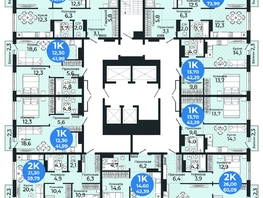 Продается 1-комнатная квартира ЖК Семейный квартал, дом 3, 42.29 м², 4992100 рублей
