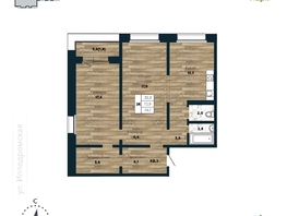 Продается 2-комнатная квартира ЖК Галактика, дом 4 Марс, 74.7 м², 9400000 рублей