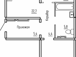 Продается 2-комнатная квартира ЖК Самоцветы, Бирюза дом 1, 73.1  м², 6750000 рублей