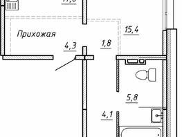 Продается 2-комнатная квартира ЖК Гренландия, Лес дом №5, 63.6  м², 7000000 рублей