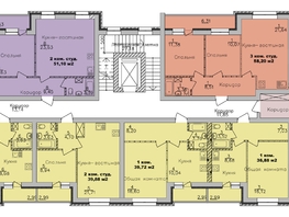 Продается 3-комнатная квартира ЖК Дивногорский, дом 24, 58.2  м&sup2;, 6700000 рублей