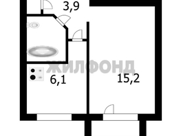 Продается 1-комнатная квартира Куприна ул, 28.7  м², 3649000 рублей
