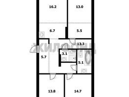 Продается 4-комнатная квартира ЖК Нормандия-Неман, дом 1, 97.2  м², 11400000 рублей