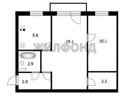 Продается 2-комнатная квартира Выставочная ул, 43.1  м², 4800000 рублей