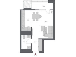 Продается Студия ЖК Беринг, дом 3, 32.92  м², 7450000 рублей