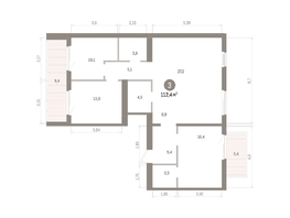 Продается 3-комнатная квартира ЖК Пшеница, дом 5.2, 112.44  м&sup2;, 12490000 рублей
