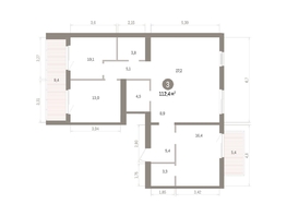 Продается 3-комнатная квартира ЖК Пшеница, дом 5.2, 112.44  м&sup2;, 13540000 рублей