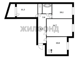 Продается 3-комнатная квартира 25 лет Октября ул, 62.2 м², 6300000 рублей