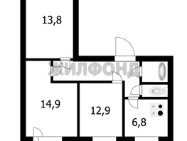 Продается 3-комнатная квартира 9-й Гвардейской Дивизии ул, 61.3  м², 6350000 рублей