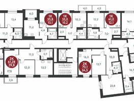 Продается 3-комнатная квартира ЖК Скандинавские кварталы, дом 1, 78.08  м², 9732500 рублей