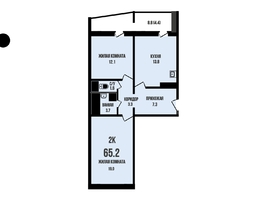 Продается 2-комнатная квартира ЖК Династия, дом 913, 65.2  м&sup2;, 8000000 рублей