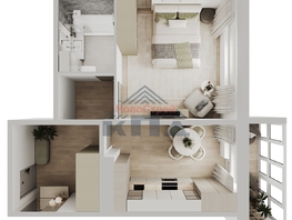 Продается 1-комнатная квартира ЖК Два поэта, 45.95  м&sup2;, 4825000 рублей