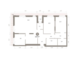 Продается 3-комнатная квартира ЖК Город на озере, 131.79  м&sup2;, 27190000 рублей