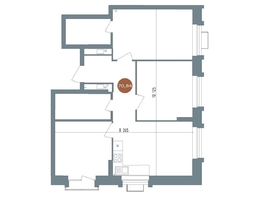 Продается 3-комнатная квартира ЖК 19/56 Кварталы Телецентра, сек 2, 69.7  м&sup2;, 11490000 рублей