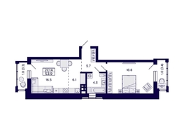 Продается 2-комнатная квартира ЖК Grando (Грандо), 53.9  м&sup2;, 10400000 рублей