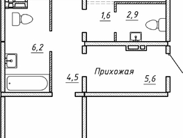 Продается 2-комнатная квартира ЖК Гренландия, Лес дом №5, 70  м&sup2;, 7250000 рублей